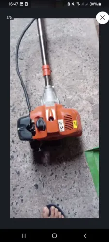 Roçadeira com defeito