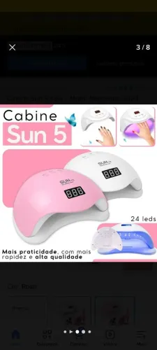 Cabine e motorzinho de unhas 