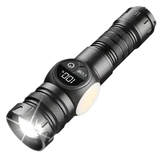 LANTERNA LED ZOOM LASER SUPER BRANCO - POTÊNCIA E ALCANCE