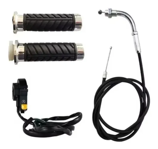 Kit Completo Acelerador Bicicleta Motorizada Universal Punho Cabo Moskito 2t Bike