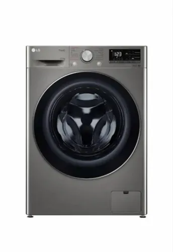 Lava e Seca LG com IA, Água Quente e Fria, aço inox; Máquina de lavar e secar