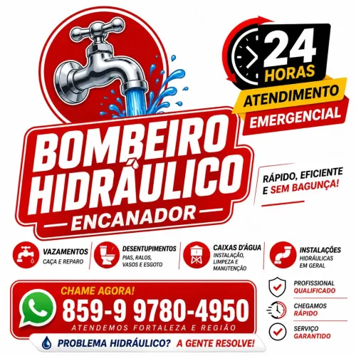 Bombeiro Hidráulico Encanador 24 horas