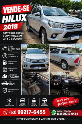 Toyota Hilux CD SRV 4X4 2.8 TDI Diesel Aut. 2018