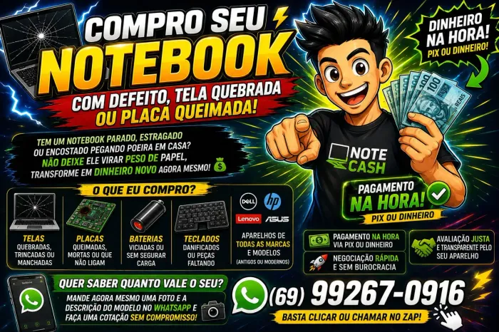 Notebook defeito