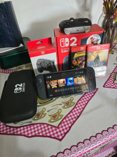 Nintendo Switch 2 Completo + Zelda + Donkey Kong + Controle Pro
