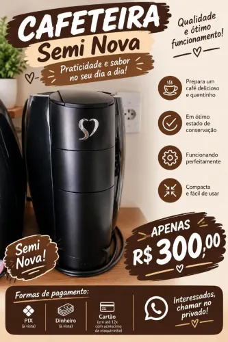 Cafeteira elétrica semi nova
