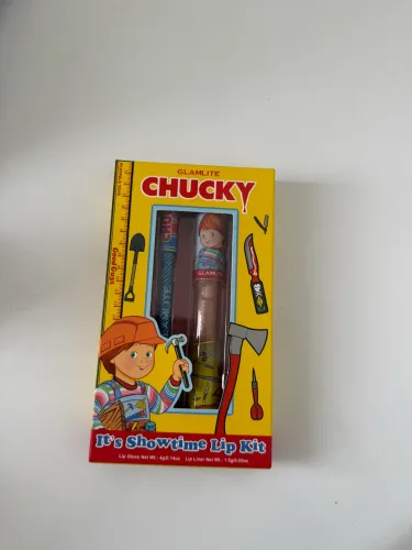 Coleção CHUCKY and Glamlite lápis labial e glos importado 