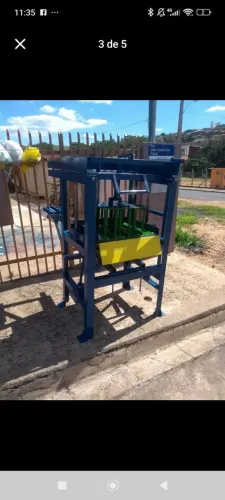 Máquina de blocos de concreto