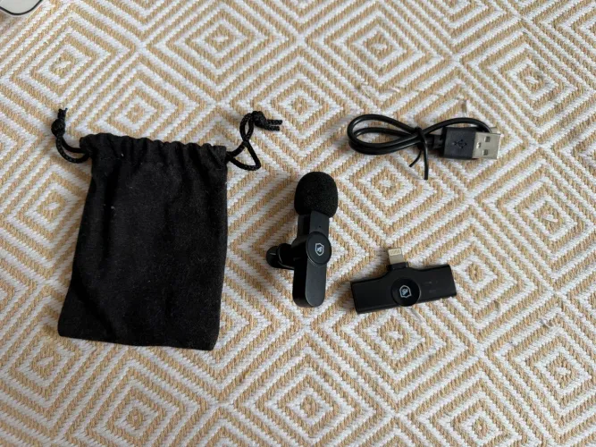 Microfone de lapela flex Lightning Gshield