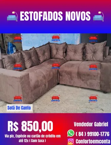 Sofá de canto direto da fábrica : R$ 850,00