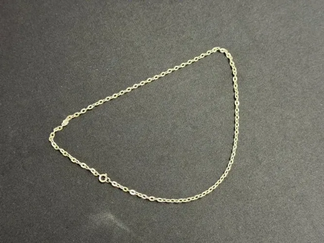 Corrente de Prata 925 elo oval chato 46 cm 3,5 mm