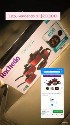Conjunto panela novo