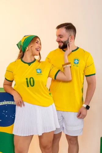Camisa Brasil personalizada com seu nome