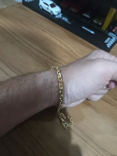Pulseira banhada a ouro 5mm