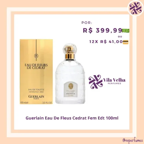 Guerlain Eau De Fleus Cedrat Fem Edt 100ml