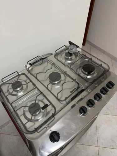 Fogão usado Consul 5 Bocas Inox com Botões Removíveis