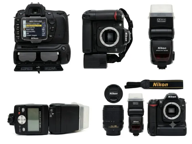 Kit Fotográfico Nikon D80 + Lente 18-135mm + Flash SB-800 + Battery Grip
