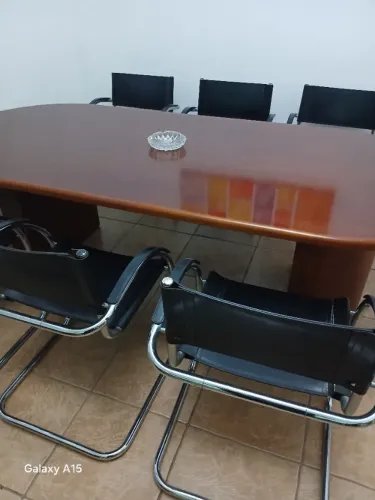 Mesa de reunião para escritório com 6 cadeiras