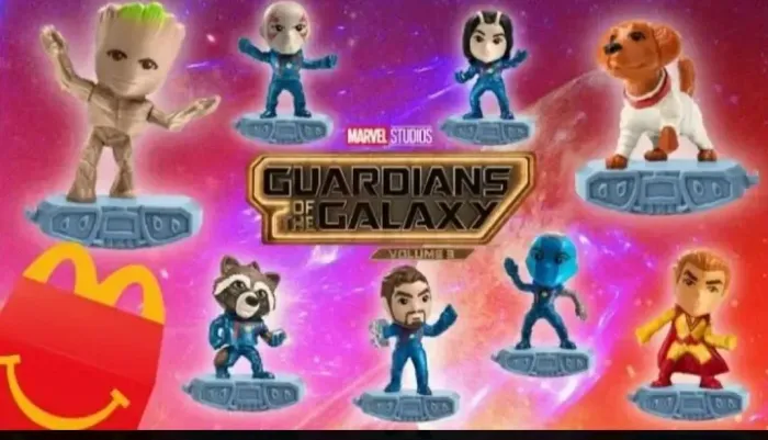 Coleção guardiões da galaxia Macdonalds 