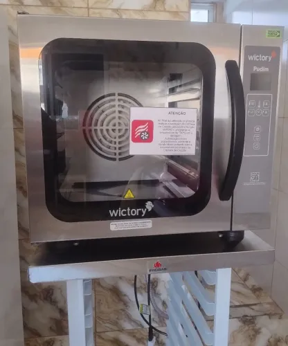 FORNO ELÉTRICO A VAPOR PARA PUDIM, PÃES, BOLOS E SALGADOS EM GERAL.