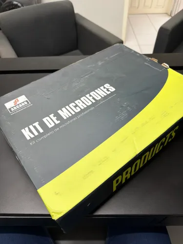 Kit de Microfones Arcano (Faltando 1 und no kit da caixa)
