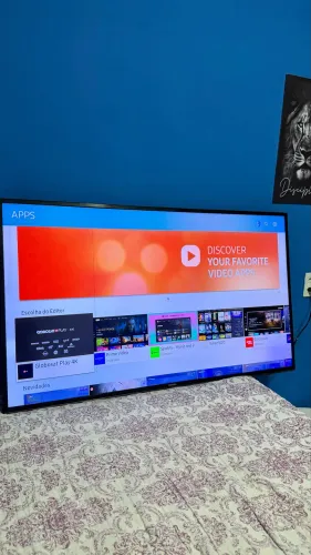 TV Samsung 4k 50 polegadas - Tem uma listra imperceptível | Funcionando perfeitamente
