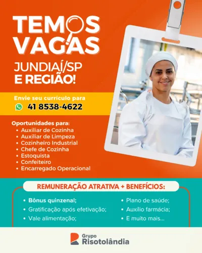 VAGAS DE EMPREGO EM JUNDIAÍ SÃO PAULO