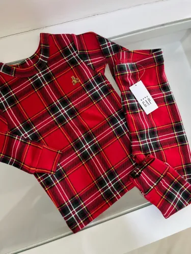 Pijama gap xadrez 12-18 meses novo