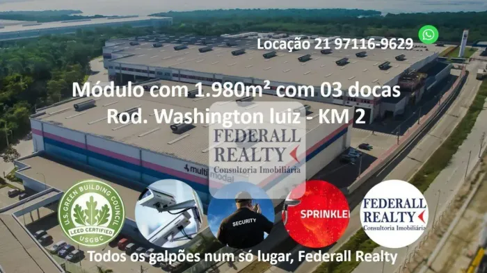 Aluguel galpão Business Park Duque de Caxias, Rio de Janeiro