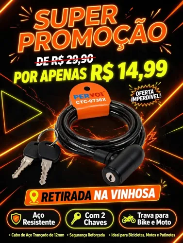 Corrente de segurança para bicicleta