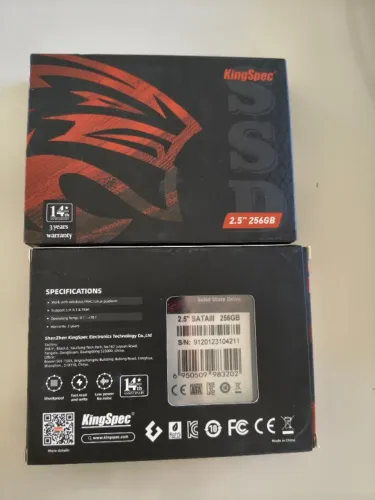 SSD 2.5" 256GB SATA III KingSpec - NOVO