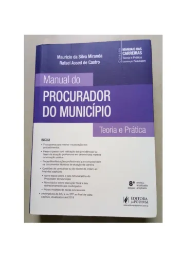 Livro Manual do Procurador do Município - Juspodivm (8ª Ed.)