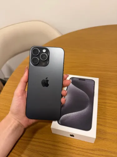 iPhone 15 Pro Max 256GB Titânio Preto | 90% Bateria | NF | Caixa