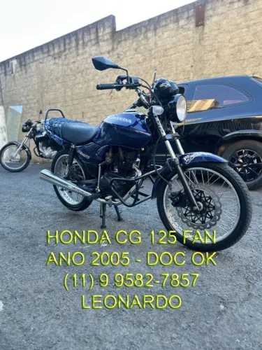 Honda CG 125 Fan - SUPER CONSERVADA - DOCs OK - RARIDADE - FILÉ
