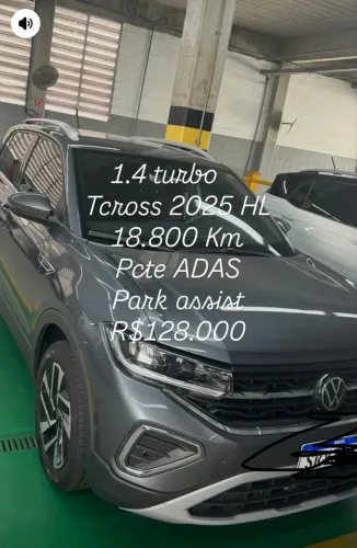 Volkswagen T-Cross Highline 1.4 TSI Flex 16V 5P AUT 2025