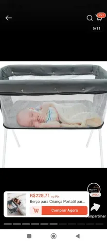 Vendo berço portátil novo na caixa