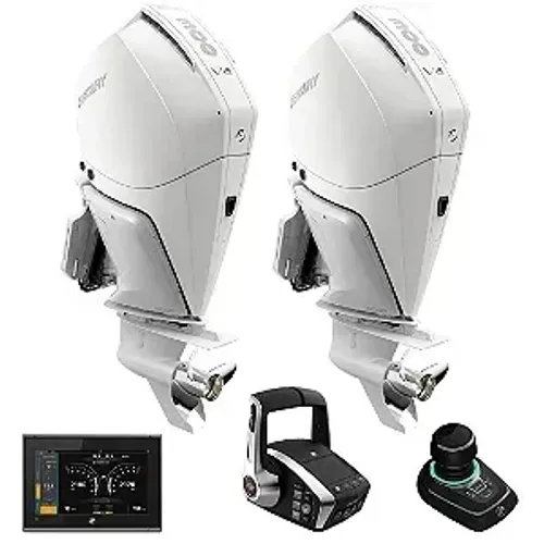 Parelha Mercury 300HP DTS Branco - Motor de Popa Novo