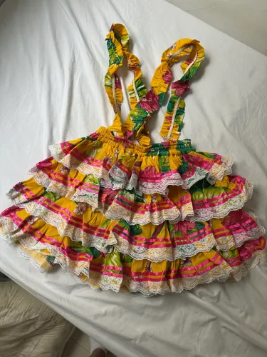 Roupa de Festa Junina Saia com Suspensório