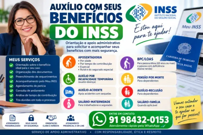 Auxílio Administrativo para Solicitações do INSS e Benefícios