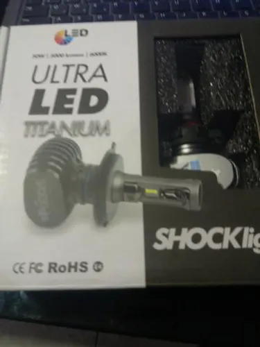 Led ultra led h16 shocklight nova na embalagem o par colocado
