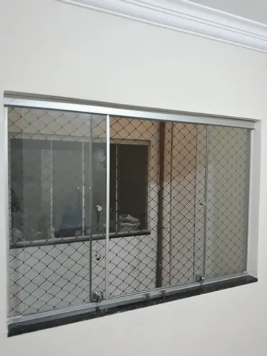 Rede de proteção, varal de teto individual.