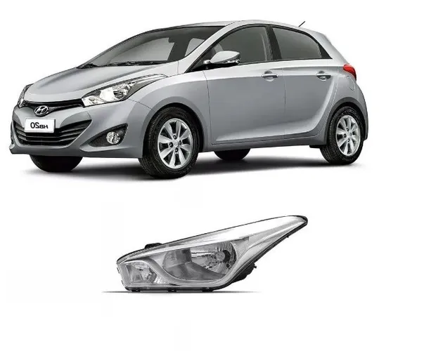 Farol hyundai HB20 cromado 2012 2013 2014 2015