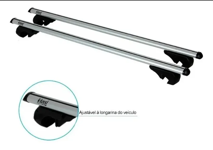 Travessa Teto De Longarina Kiussi 07-108 Prata 120cm
