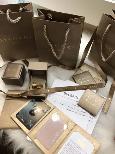 Alianças bvlgari com duplo banho em ouro 18 k O par