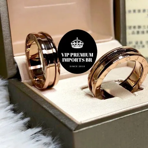 anel bvlgari bzero1 fina com caixa ORIGINAL LISA 5MM