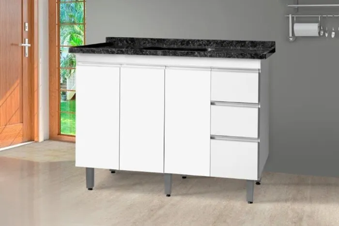 Balcão / Gabinete Para Cozinha 1,20 mts 100% MDF ! Pronta Entrega !