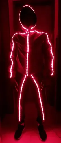 Roupa de Led Stickman super divertidos!