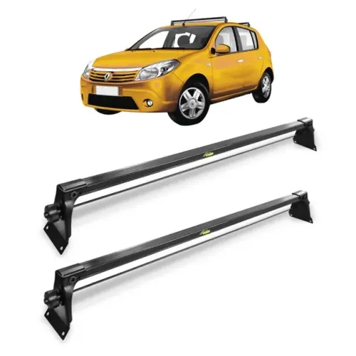 Rack Teto Renault Sandero 2014 - Preto Material Aço - VP 980