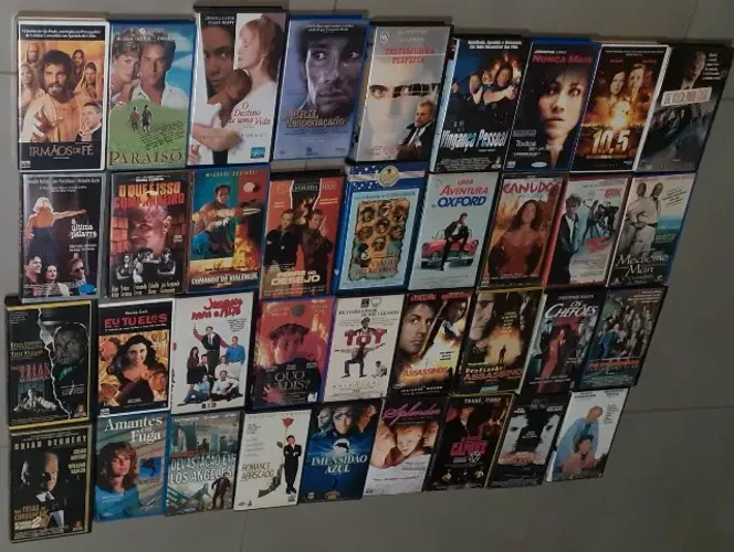 Vhs Fita de Video Original Filmes LEIAAAAAA