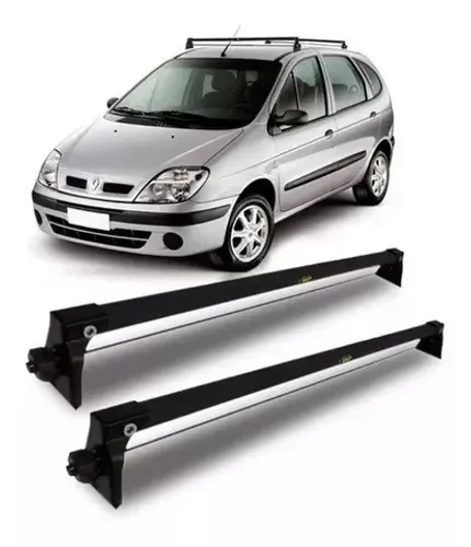 Rack Teto Renault Scenic 1998 à 2010 - Preto Material Aço - VP 939
